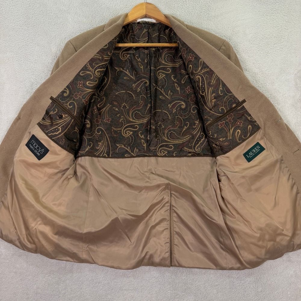 NEW Lauren Ralph Lauren Mens 42S Blazer Wool Silk Cashmere Sport Coat Classic - Picture 5 of 13